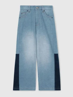 Reiss Blue Briar 4-9 yrs Patchwork Denim Jeans Two-Tone Best