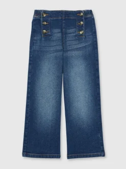 Reiss Blue Carmelle 9-13 yrs Straight-Leg Sailor Jeans Discount