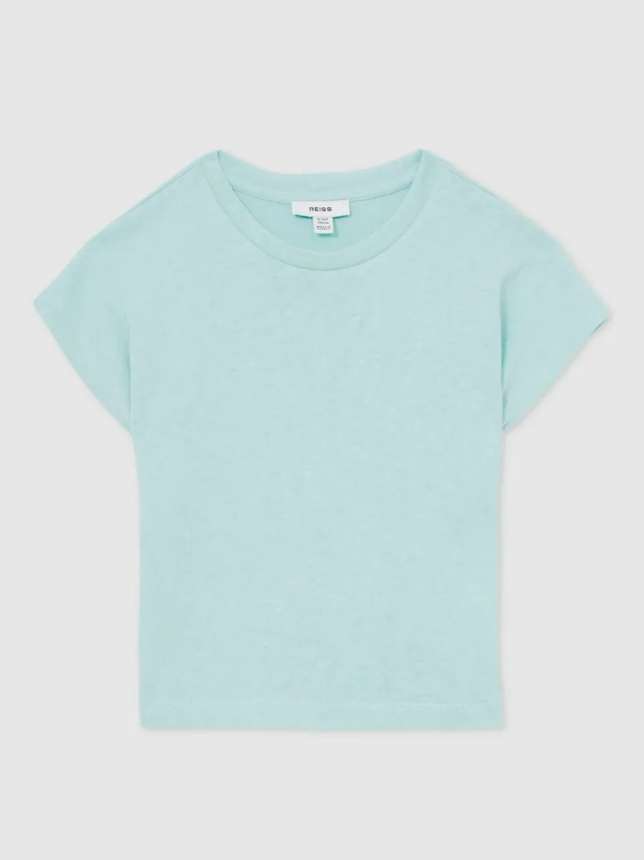 Reiss Marah 9-13 yrs Oversized Cotton-Blend T-Shirt Blue Online
