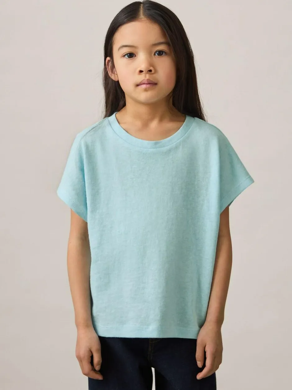 Reiss Marah 9-13 yrs Oversized Cotton-Blend T-Shirt Blue Online