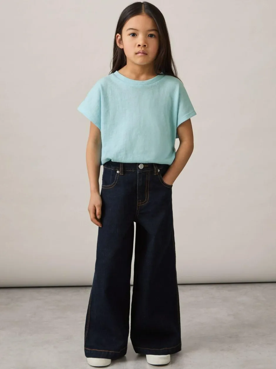 Reiss Marah 9-13 yrs Oversized Cotton-Blend T-Shirt Blue Online