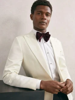 Reiss Bordeaux Hike Velvet Bow Tie Outlet