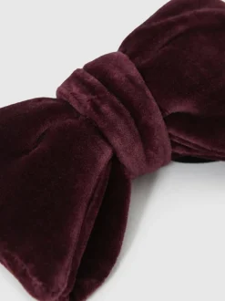 Reiss Bordeaux Hike Velvet Bow Tie Outlet