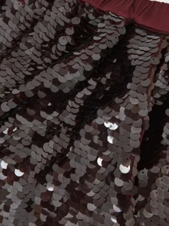 Reiss Burgundy Spence Sequin Shorts Online