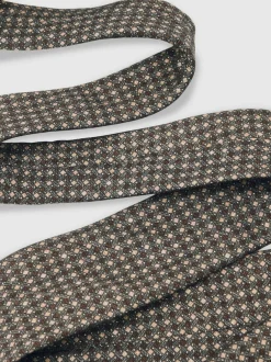 Reiss Dark Sage Multi Nicolo Micro-Square Print Tie With Wool Hot