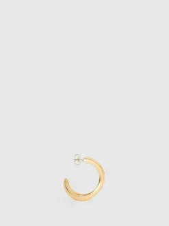 Reiss Gold Tone Flavia Fluid Hoop Earrings