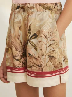 Reiss Khaki Sammie 4-9 yrs | NYBG Satin Floral-Print Shorts Clearance