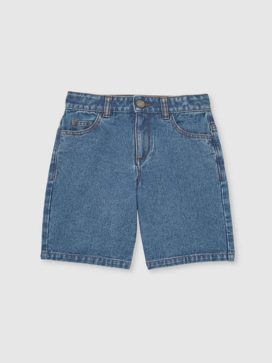 Reiss Mid Blue Bryan 13-14 yrs Denim Bermuda Shorts New