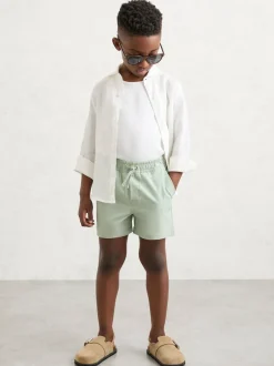 Reiss Cliff 3-9 yrs Drawstring Swim Shorts Mint Green Online