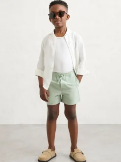 Reiss Cliff 3-9 yrs Drawstring Swim Shorts Mint Green Online