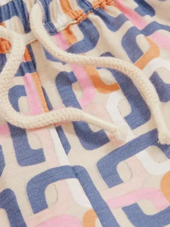 Reiss Multi Eva 4-9 yrs Geometric Chain Print Shorts Discount