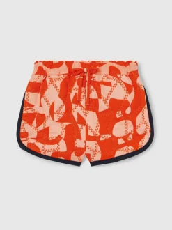 Reiss Multi Josanna 4-9 yrs Cotton Graphic-Print Quilted Shorts Best