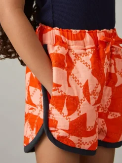 Reiss Multi Josanna 4-9 yrs Cotton Graphic-Print Quilted Shorts Best