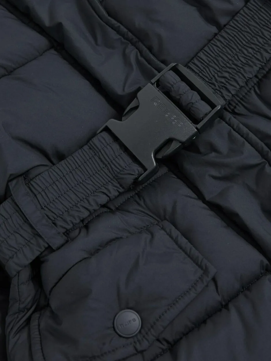 Reiss Navy Alys 9-13 yrs Longline Hooded Puffer Coat Sale