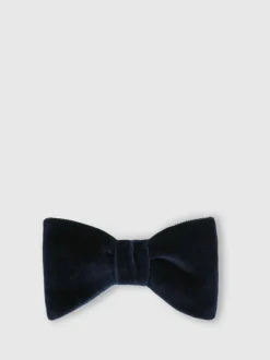Reiss Navy Hike Velvet Bow Tie Online