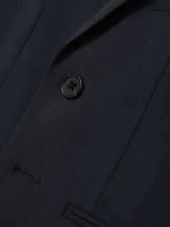 Reiss Navy Hope 9-13 yrs Wool-Blend Single-Breasted Suit Blazer Clearance