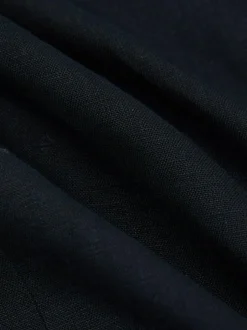 Reiss Kin Single Breasted Linen Blazer Tailored-Fit Navy Discount