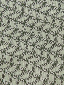 Reiss Bernardo Silk Geometric-Chain Print Tie Sage Sale