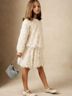 Reiss Silver Leah Crystal Pouch Bag Online