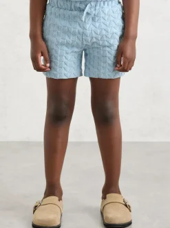 Reiss Soft Blue Piro 3-9 yrs Textured Towelling Shorts Clearance