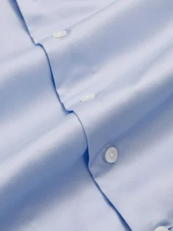 Reiss Remote 9-13 yrs Slim-Fit Cotton Shirt Soft Blue Outlet