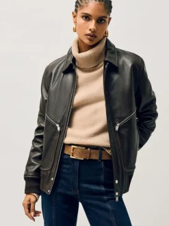 Reiss Tan Rosie Suede Square Roller Buckle Belt Hot