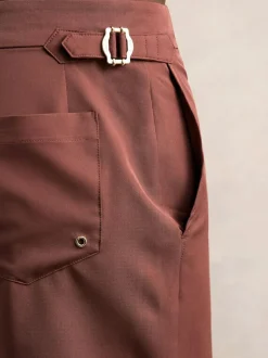 Reiss Terracotta Brown Sun Side-Adjuster Swim Shorts Sale
