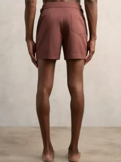 Reiss Terracotta Brown Sun Side-Adjuster Swim Shorts Sale