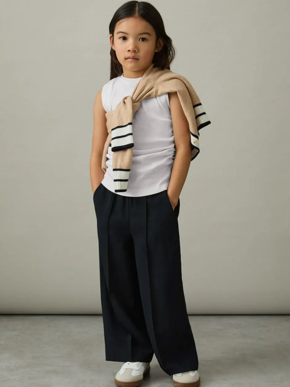 Reiss Trudy 4-9 yrs Ruched Vest Top White New