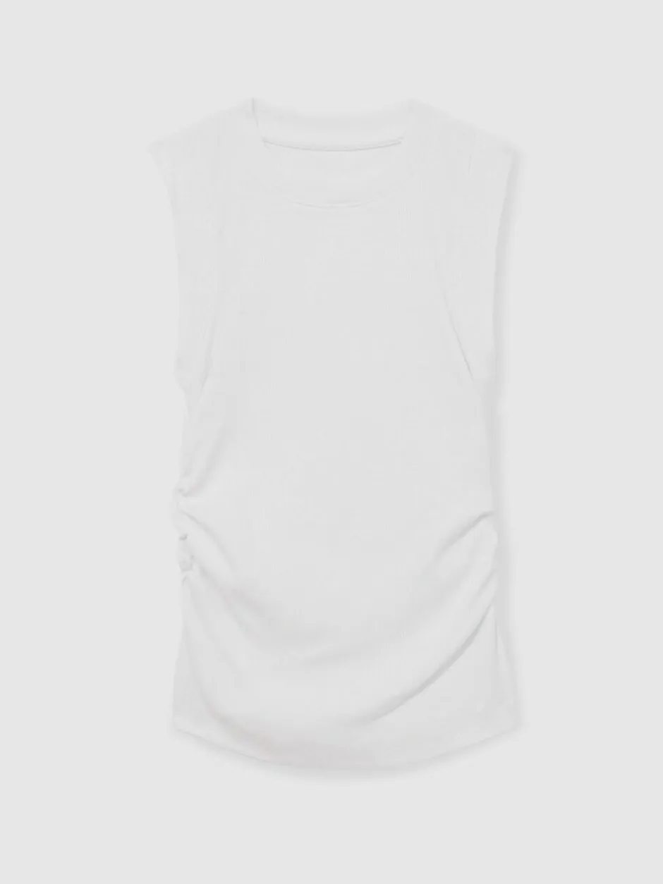 Reiss Trudy 4-9 yrs Ruched Vest Top White New