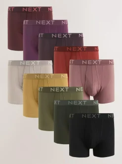 Next Rich Blue/ Red 10 pack A-Front Boxers Online