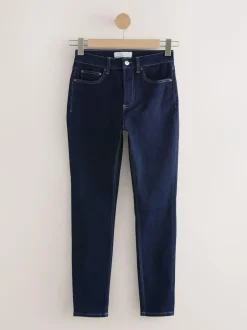 Next Mid Rise Stretch Skinny Jeans Rinse Blue Online