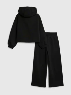River Island Badge Hoodie & Jogger Set Black Outlet