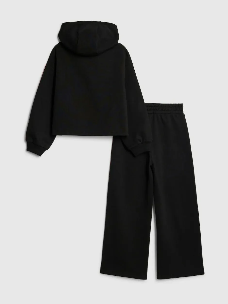 River Island Badge Hoodie & Jogger Set Black Outlet