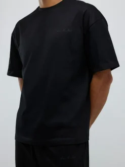 River Island Boxy T-Shirt and Jogger Set Black Discount