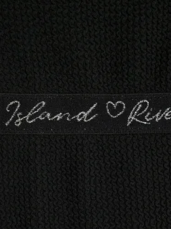 River Island Black Elastic Textured Swimsuit Clearance