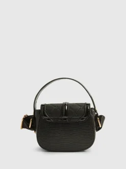 River Island Black Heart Monogram Kendal Cross-Body Bag Discount