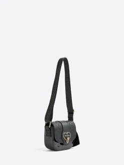 River Island Black Monogram Heartlock Kendal Bag Online