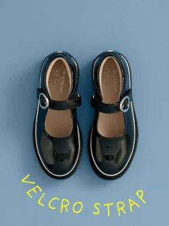 River Island Black Oval Buckle Mary Jane Shoes Online