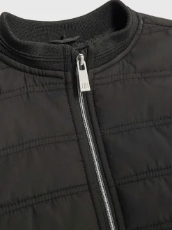 River Island Black Padded Hybrid Hood Jacket Outlet