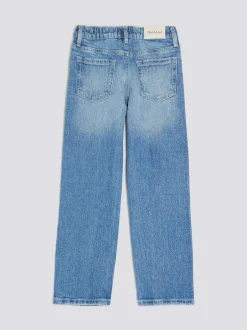 River Island Blue Ripped Straight Jeans Hot