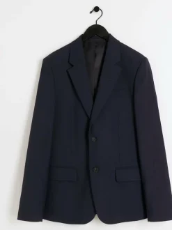 River Island Blue Suit Jacket Discount