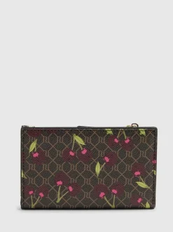 River Island Brown Monogram Cherry Print Purse Sale