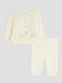 River Island Baby Girls Peplum Cardigan Cream Online