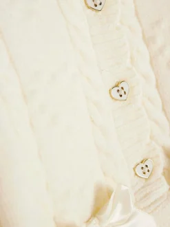 River Island Baby Girls Peplum Cardigan Cream Online