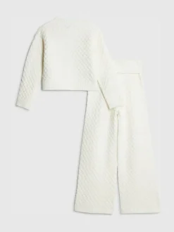 River Island Cream Cable Cardigan & Trousers Set Best