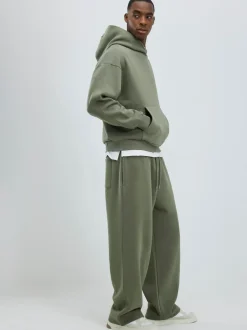 River Island Green Wide Leg Essential Joggers