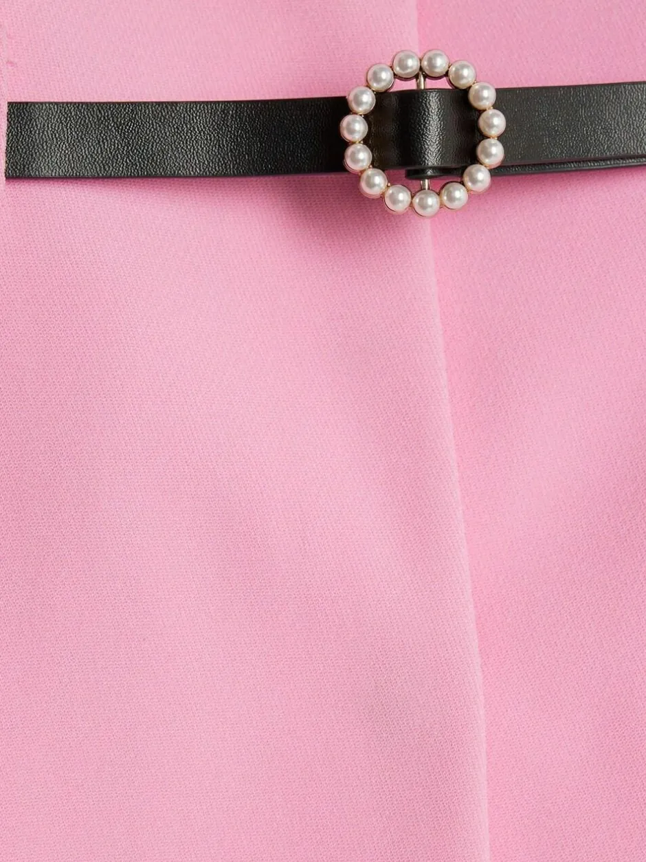River Island Pink Girls Belted Blazer Best
