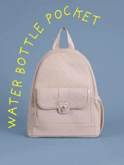 River Island Heart Lock Pocket Backpack Pink Online