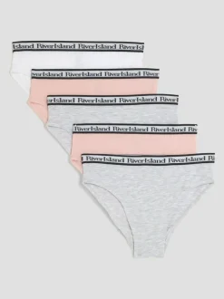 River Island Pink Mix Briefs 5 Pack Best